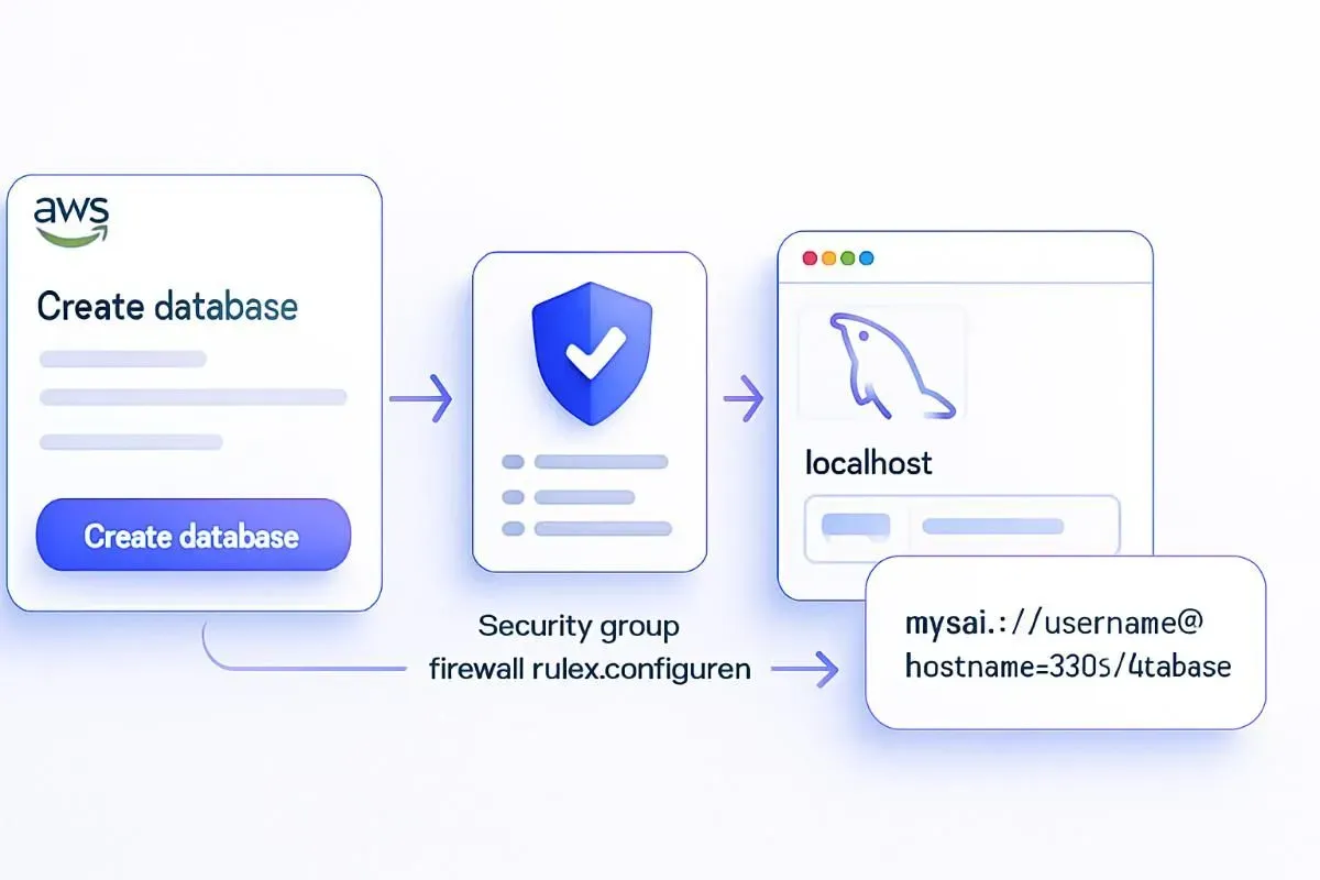 Các bước tạo AWS RDS và kết nối từ local