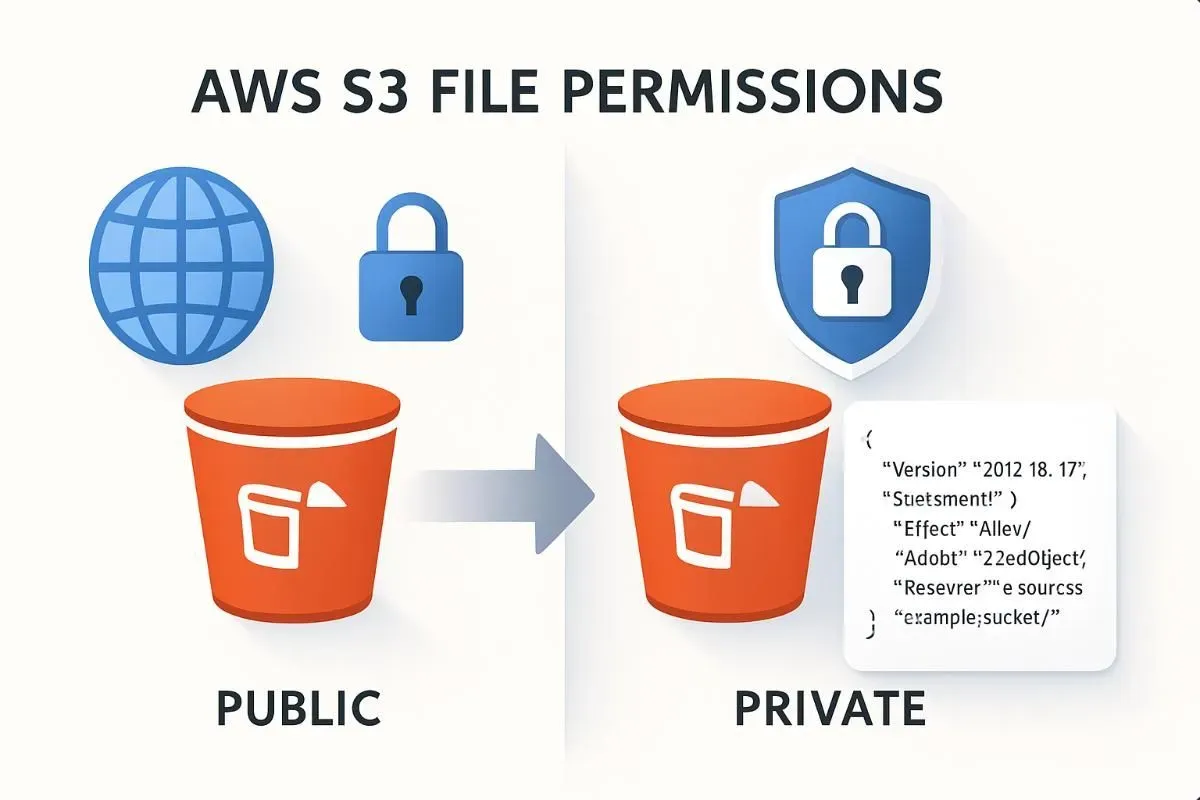 Sơ đồ phân quyền Public Private AWS S3