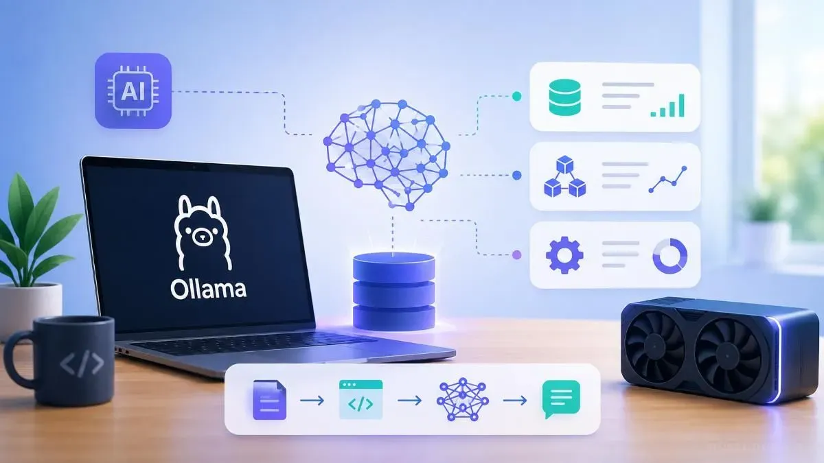 Quy trình AI local với Ollama và LLM