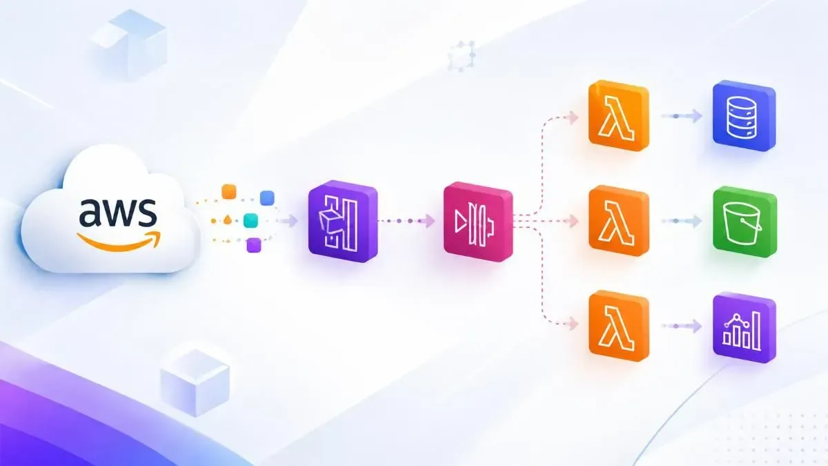 Sơ đồ kiến trúc Event-Driven AWS