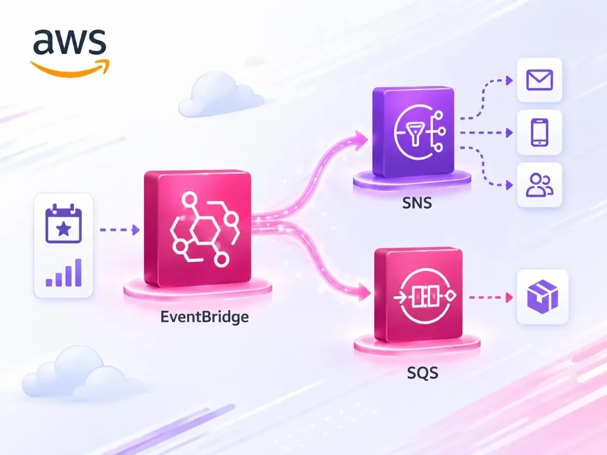 Event-Driven Architecture trên AWS với EventBridge, SNS và SQS