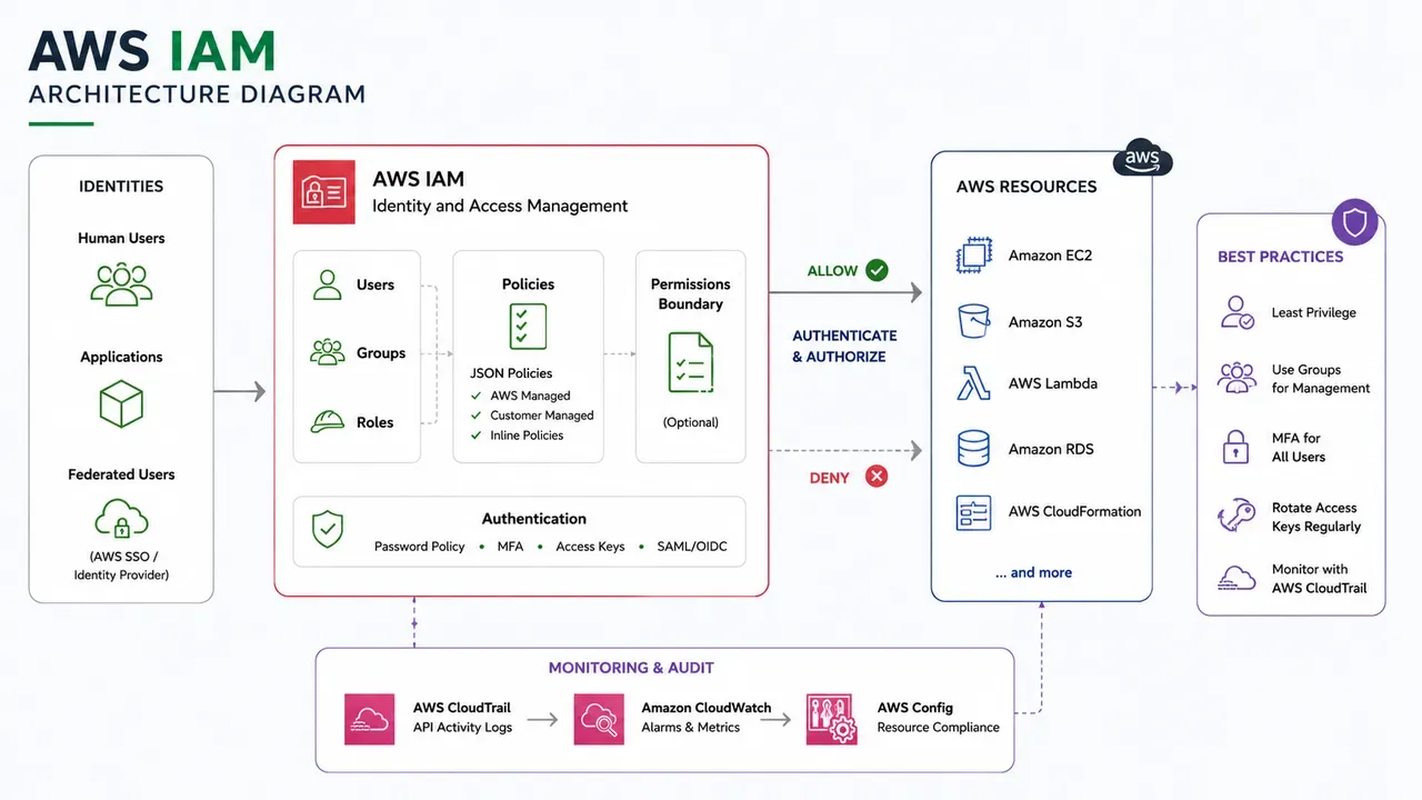 AWS IAM architecture diagram