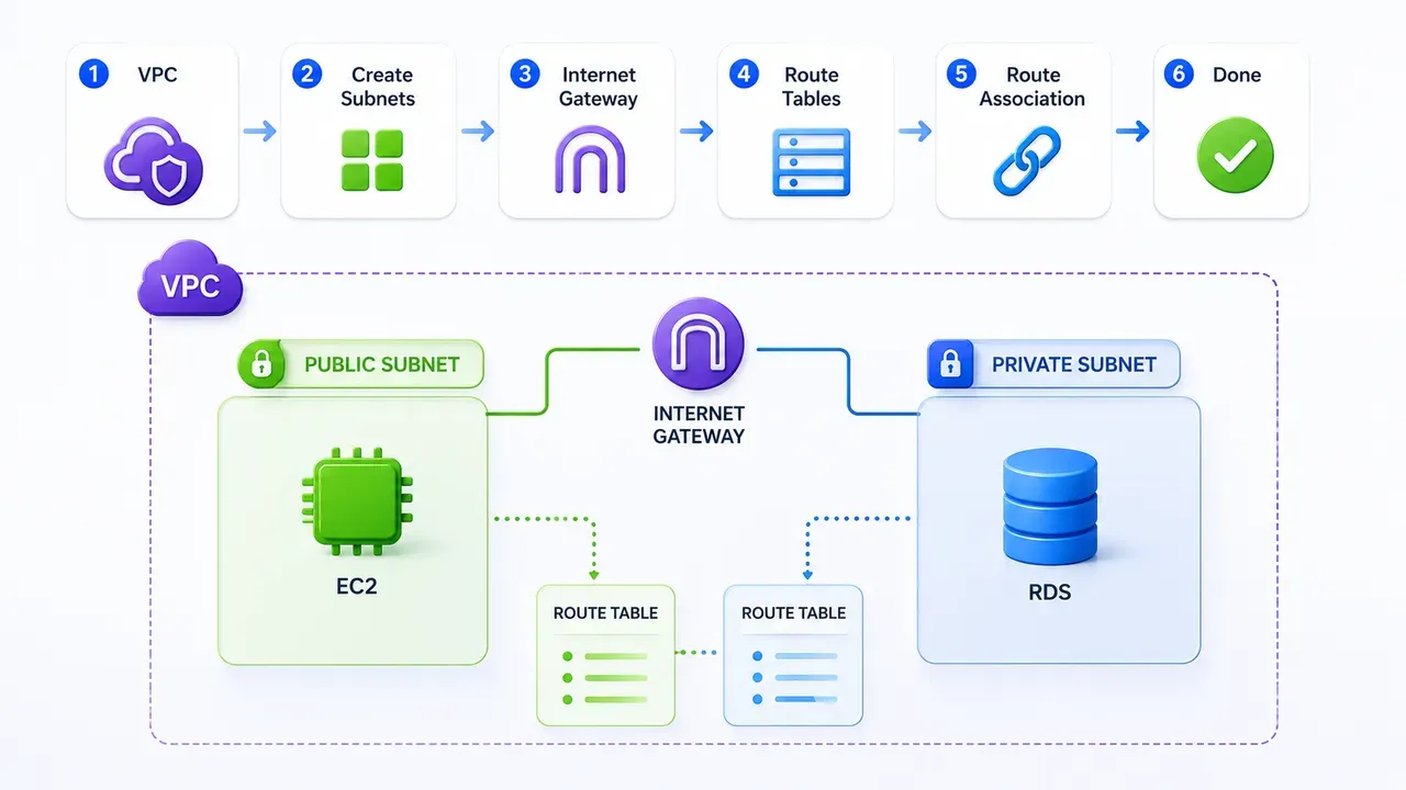 Kiến trúc AWS VPC với Public và Private Subnet