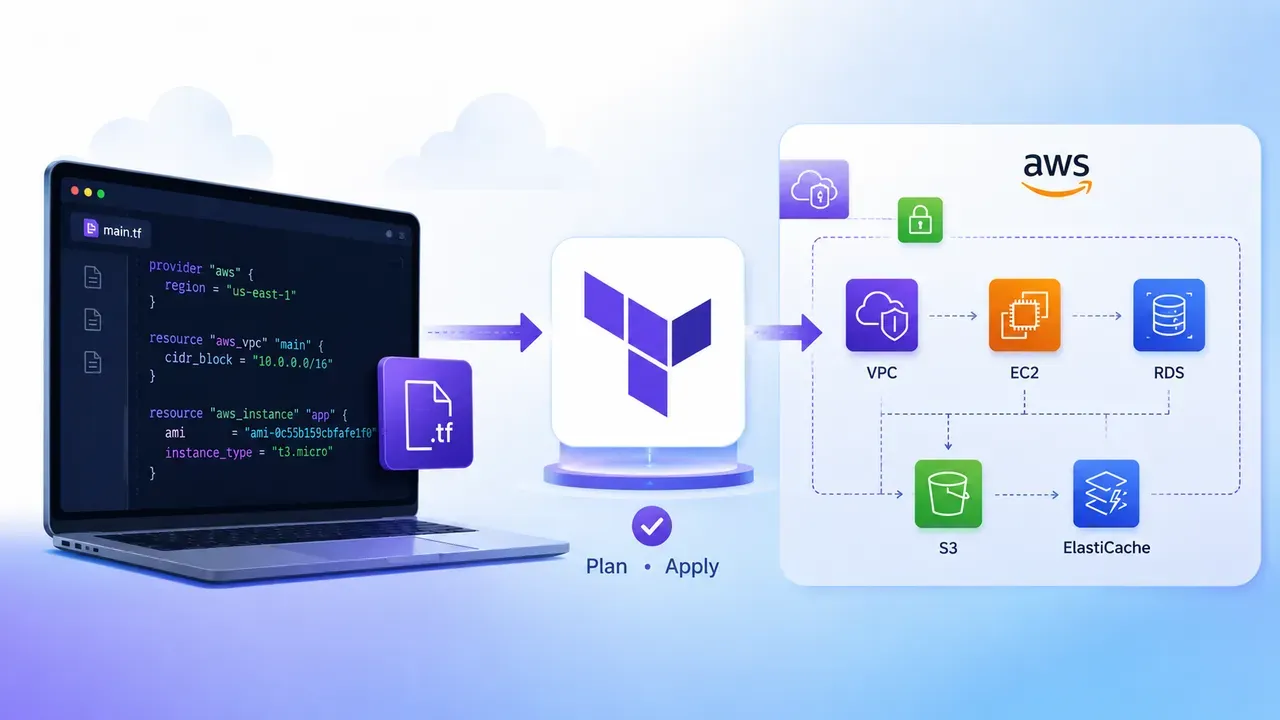 Terraform workflow CI/CD AWS pipeline