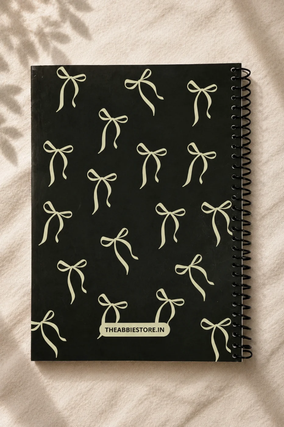Black Beige Coquette Notebook - view 2