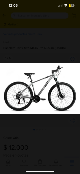 Alquiler de Bicicleta Trinx Mtb M136 Pro R29-M