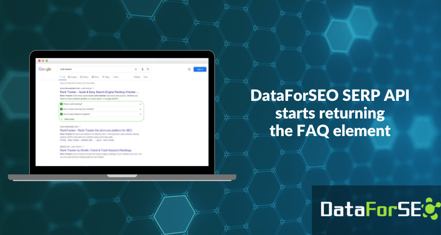SERP API starts returning the FAQ element
