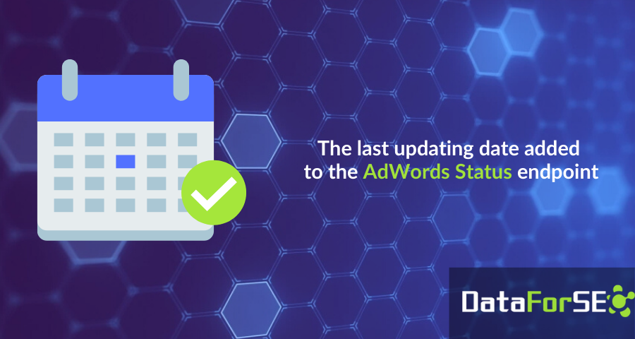 The last updated date of AdWords data 📅
