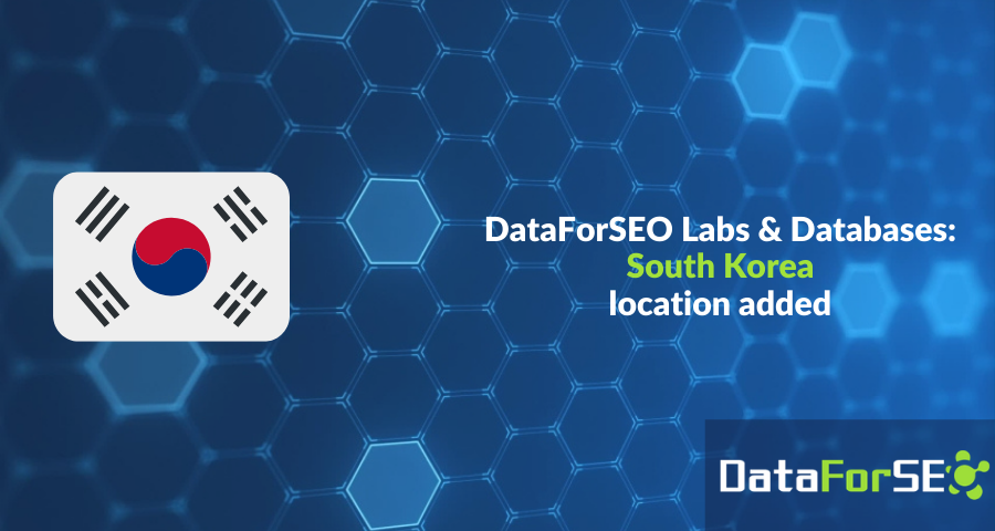 Databases for South Korea are now available ❗