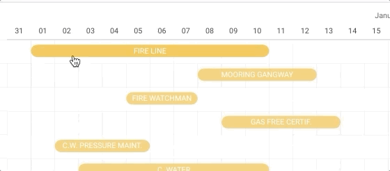 Drag-n-drop in Gantt chart