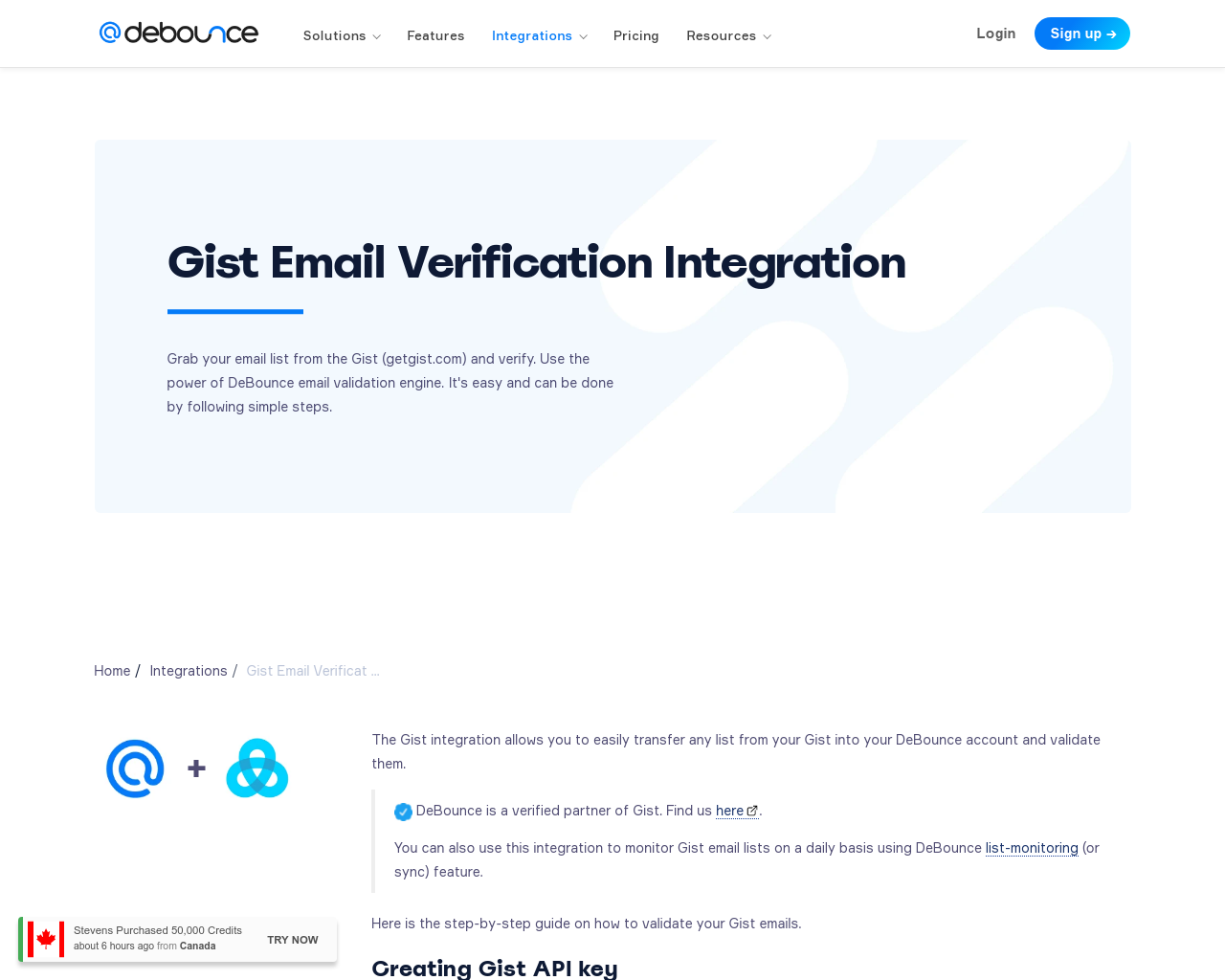 Featured image for Gist Integration