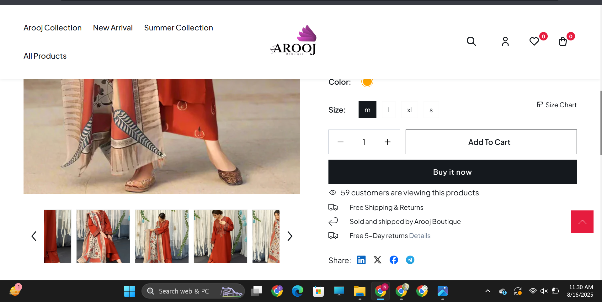 Arooj Boutique use case image 4