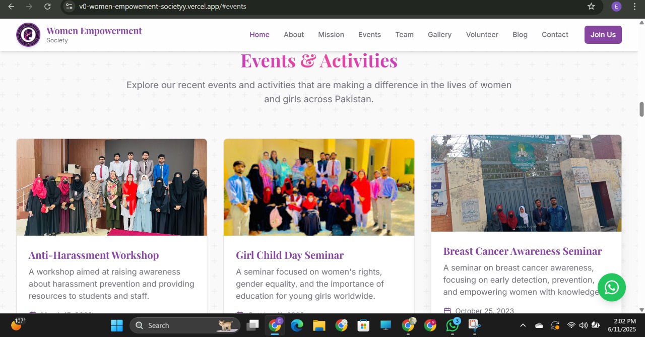 Women Empowerment Society use case image 2