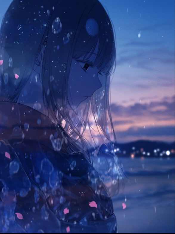 雨音の消えた通学路