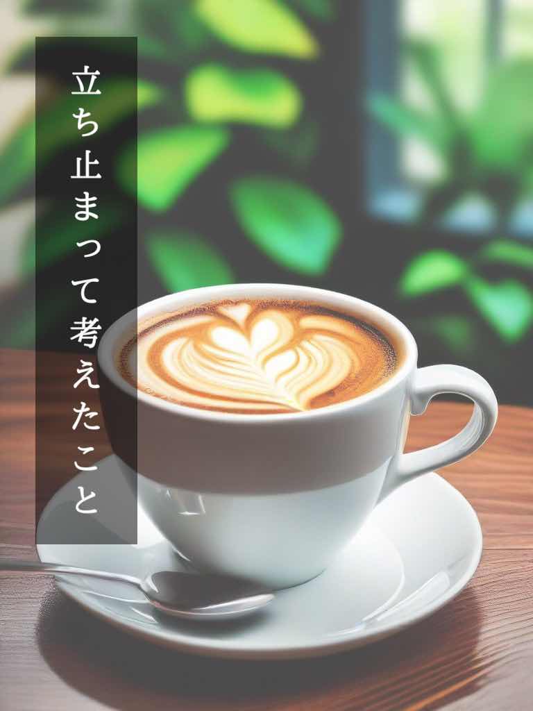 立ち止まって考えたこと