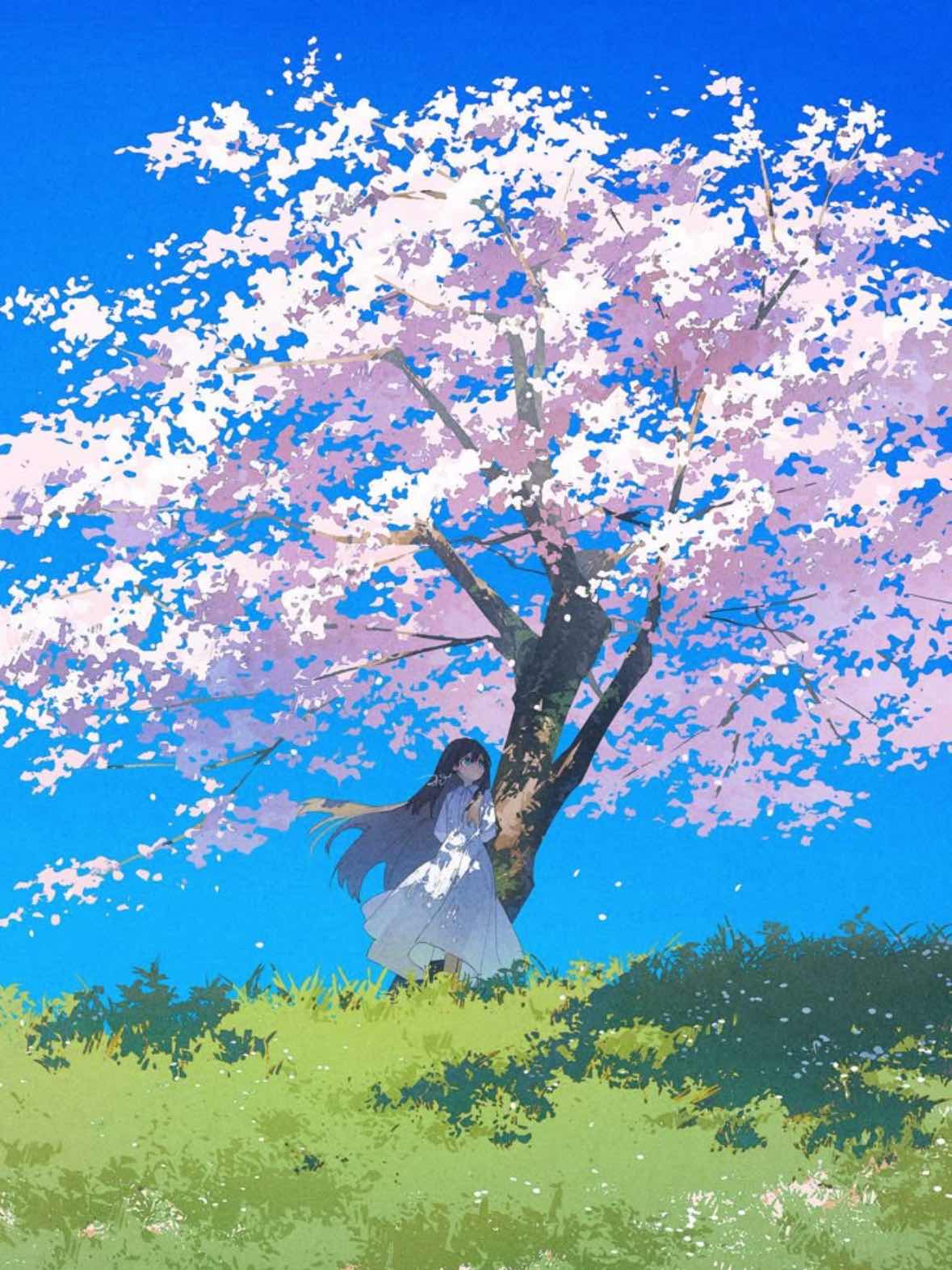 桜の木の下に居るのは