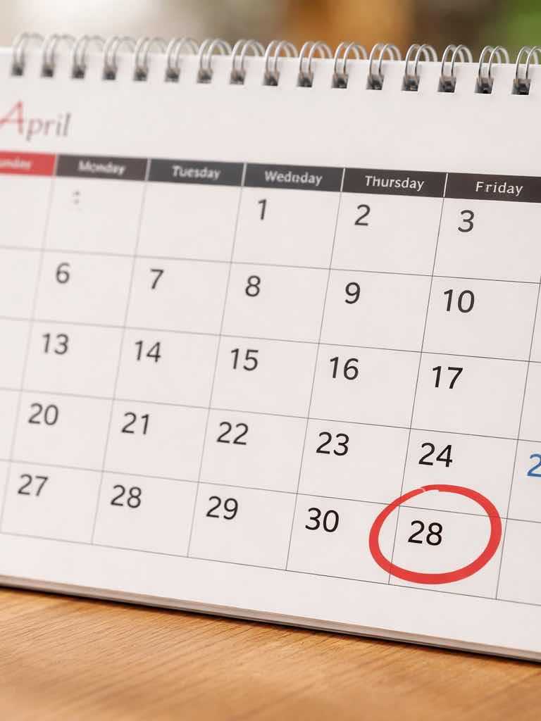 【週刊】カレンダーの赤い丸