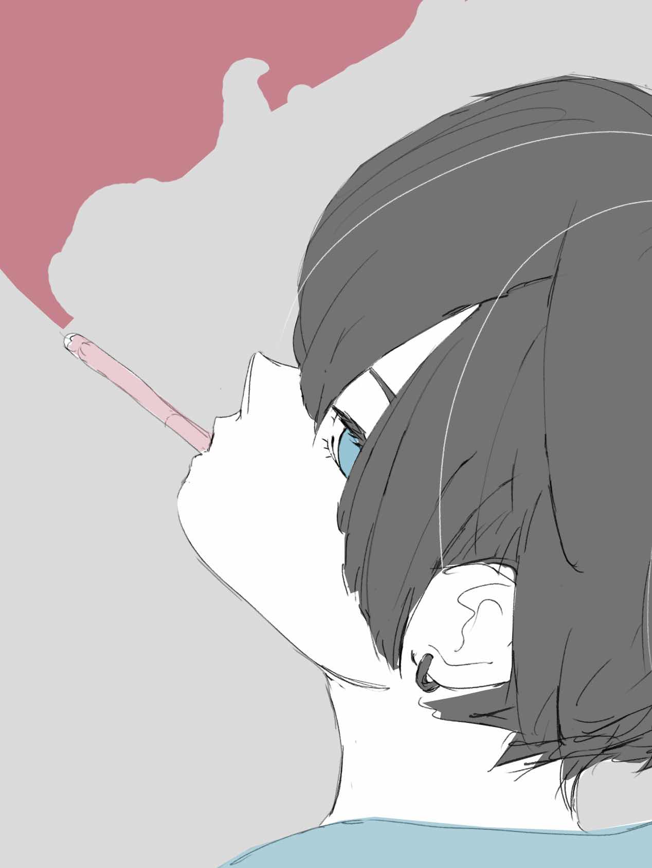 煙草の煙を吐くように(嘘　お題)