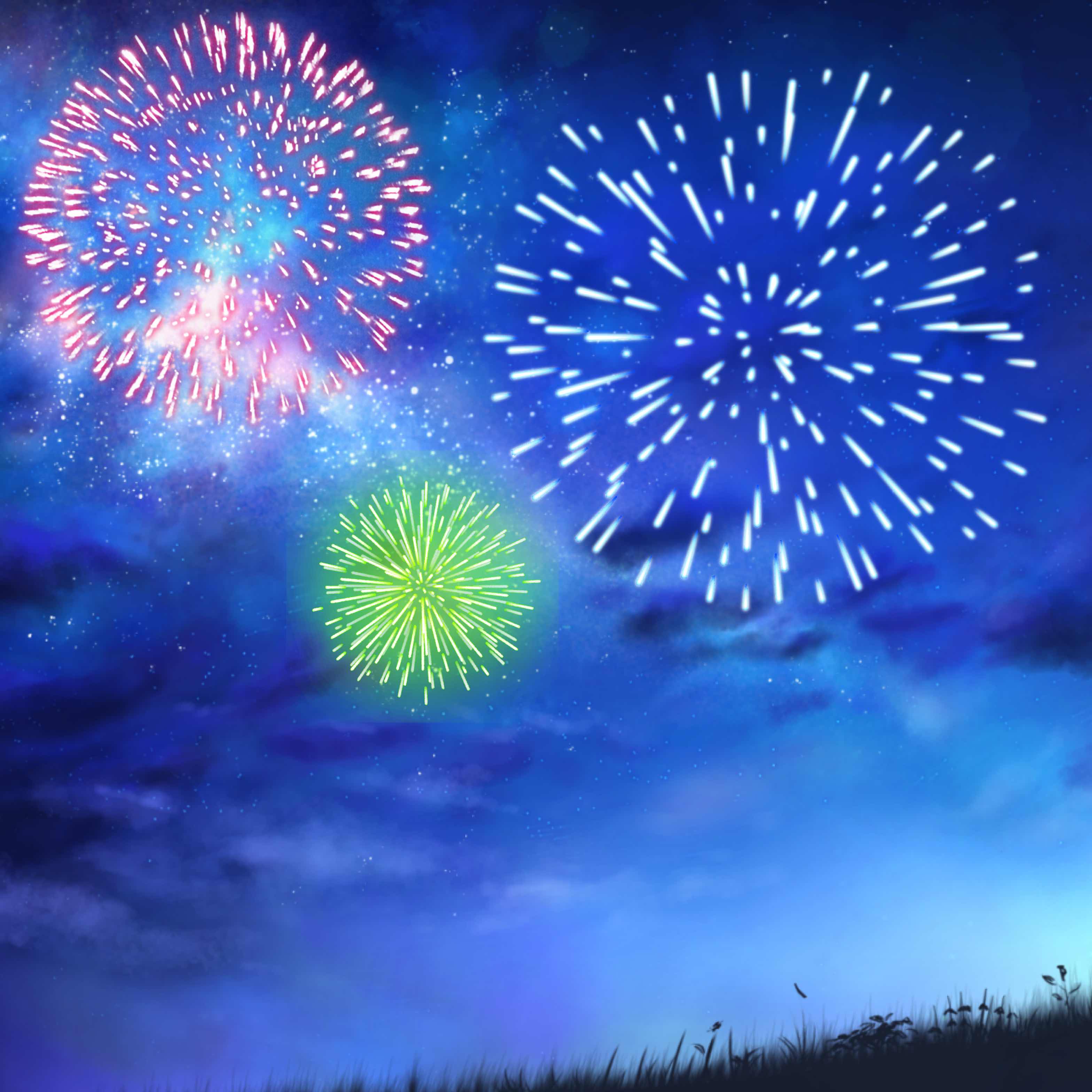 花火玉。　　海月様の一味　犬？（海月さまについて行きますっ‼︎）