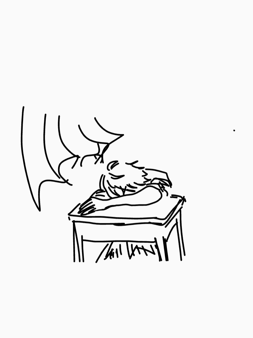 プール後の国語