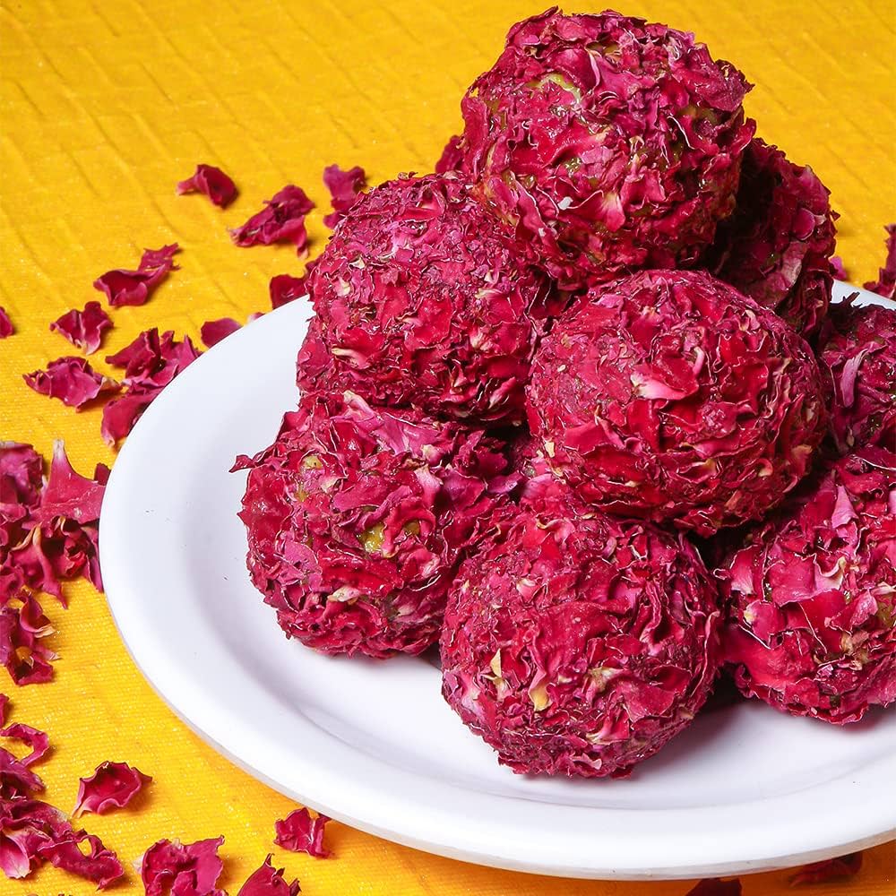 Rose Petals Kaju Laddu