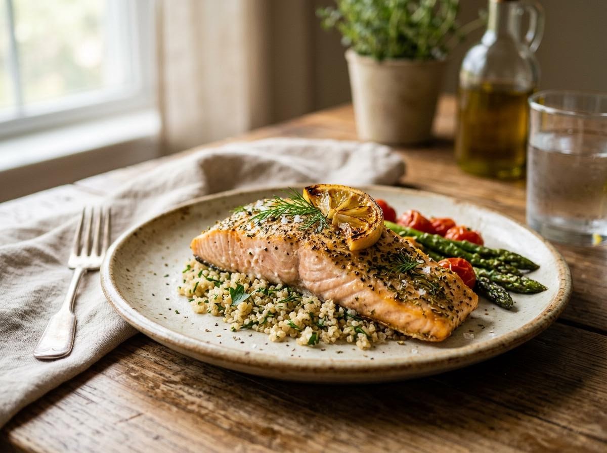 Air-Fryer Lemon Herb Salmon