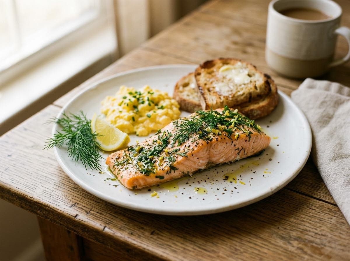 Baked Salmon with Herbs