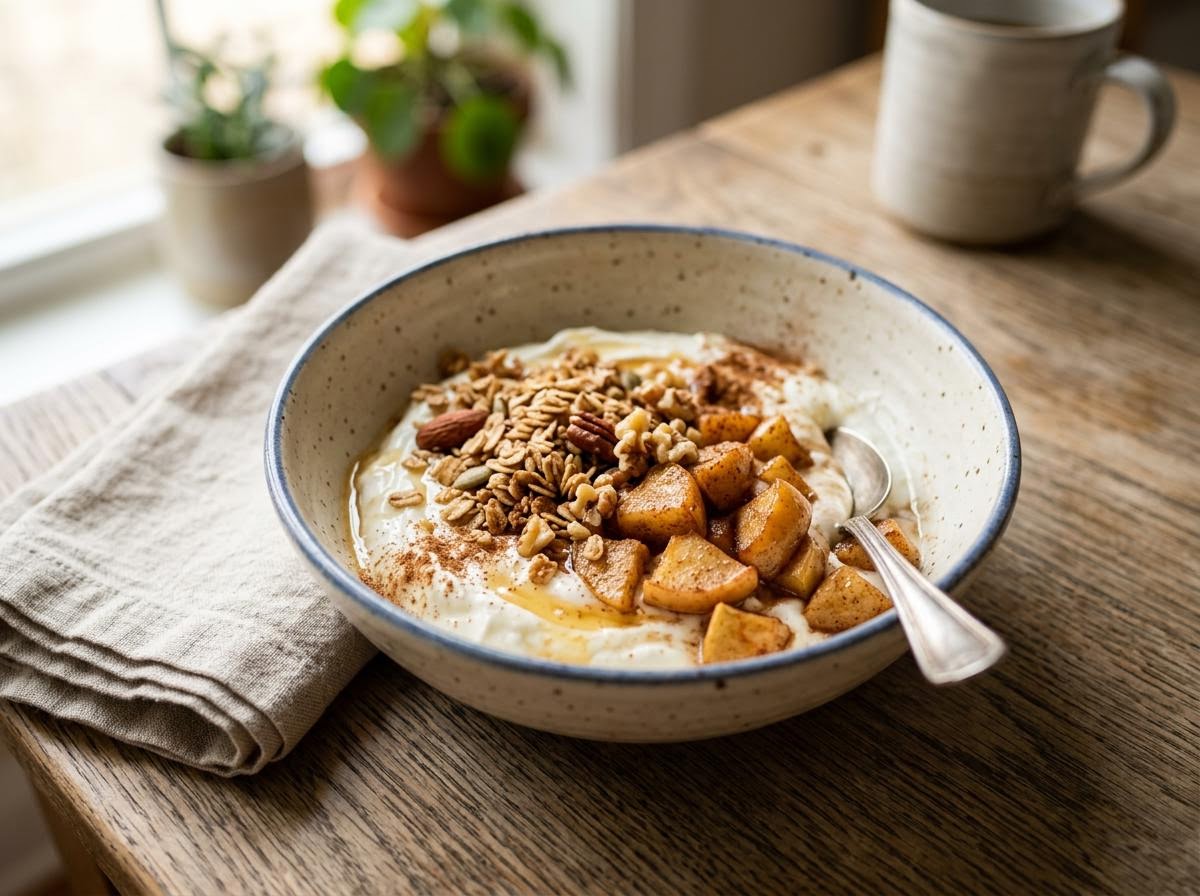Cinnamon Apple Greek Yogurt Bowl