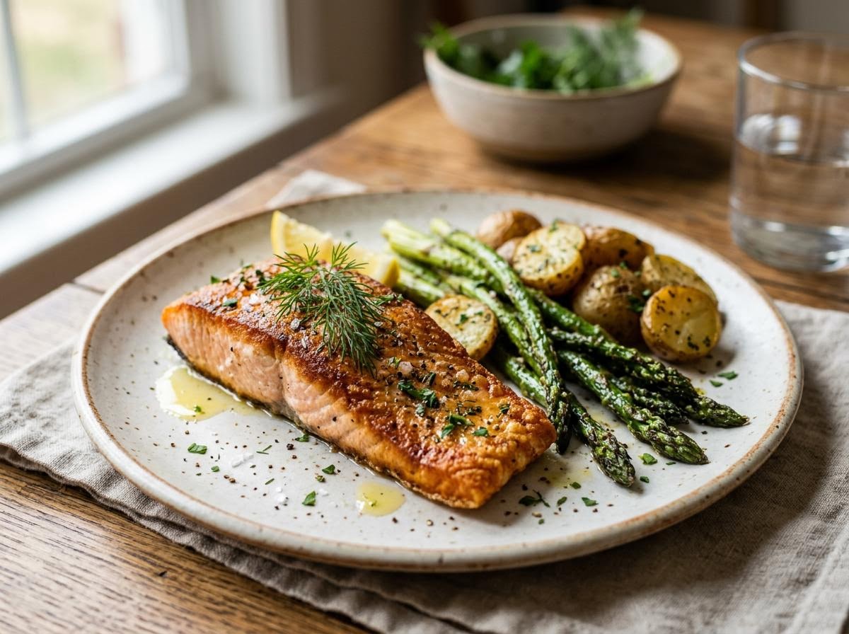Crispy Air-Fried Salmon