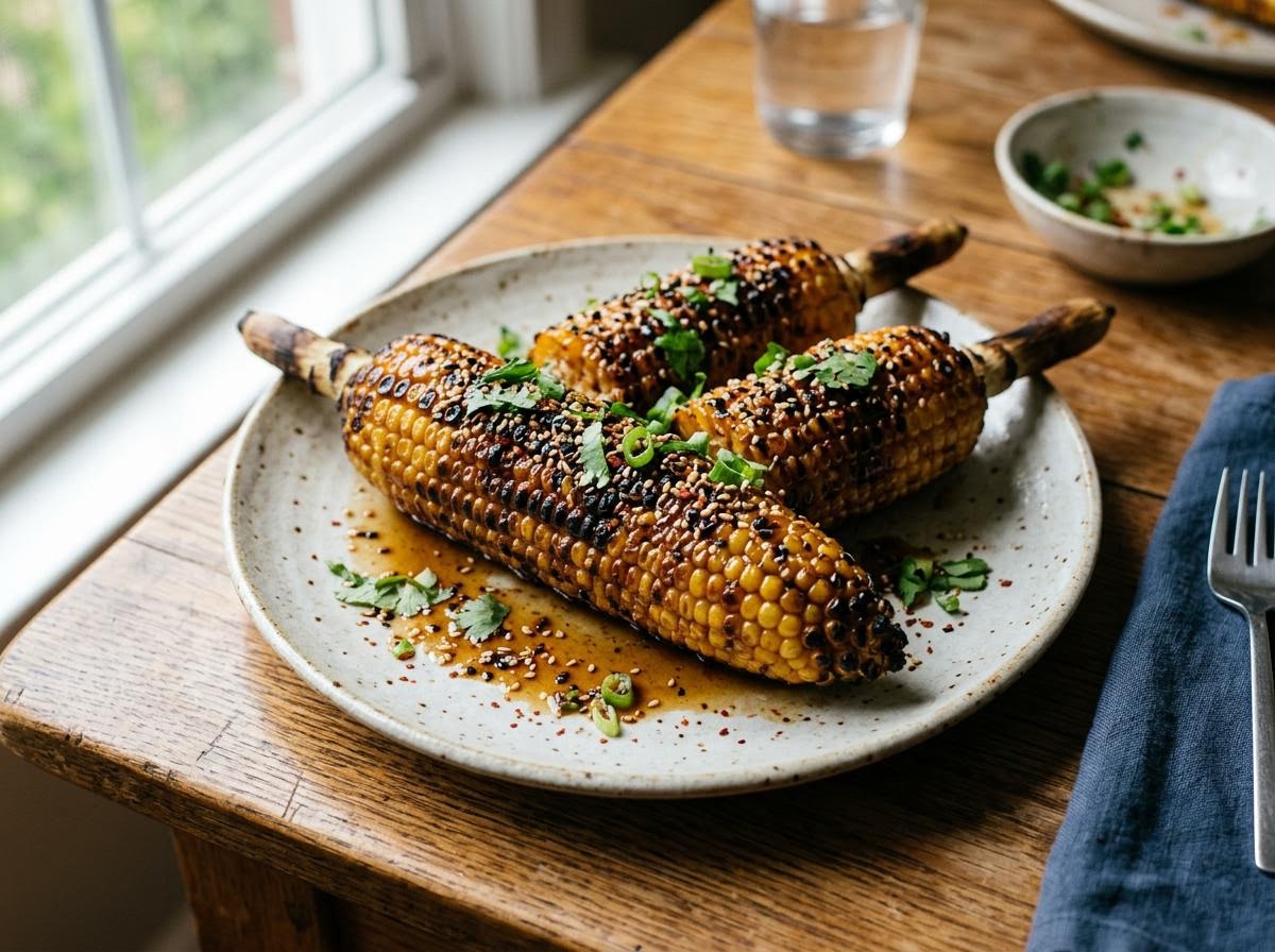 Grilled Korean Corn on the Cob