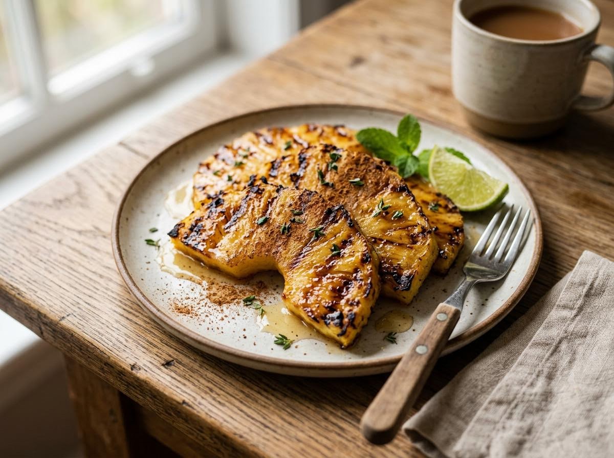 Grilled Pineapple with Honey