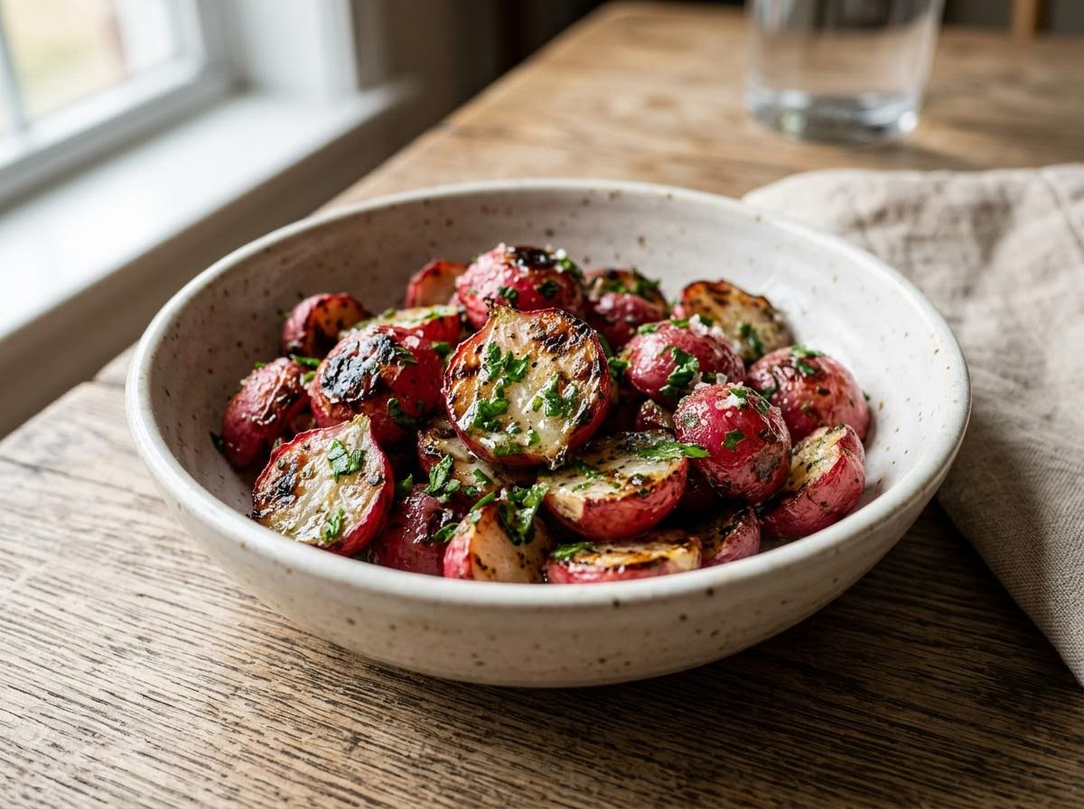 Grilled Radishes with Herb Butter