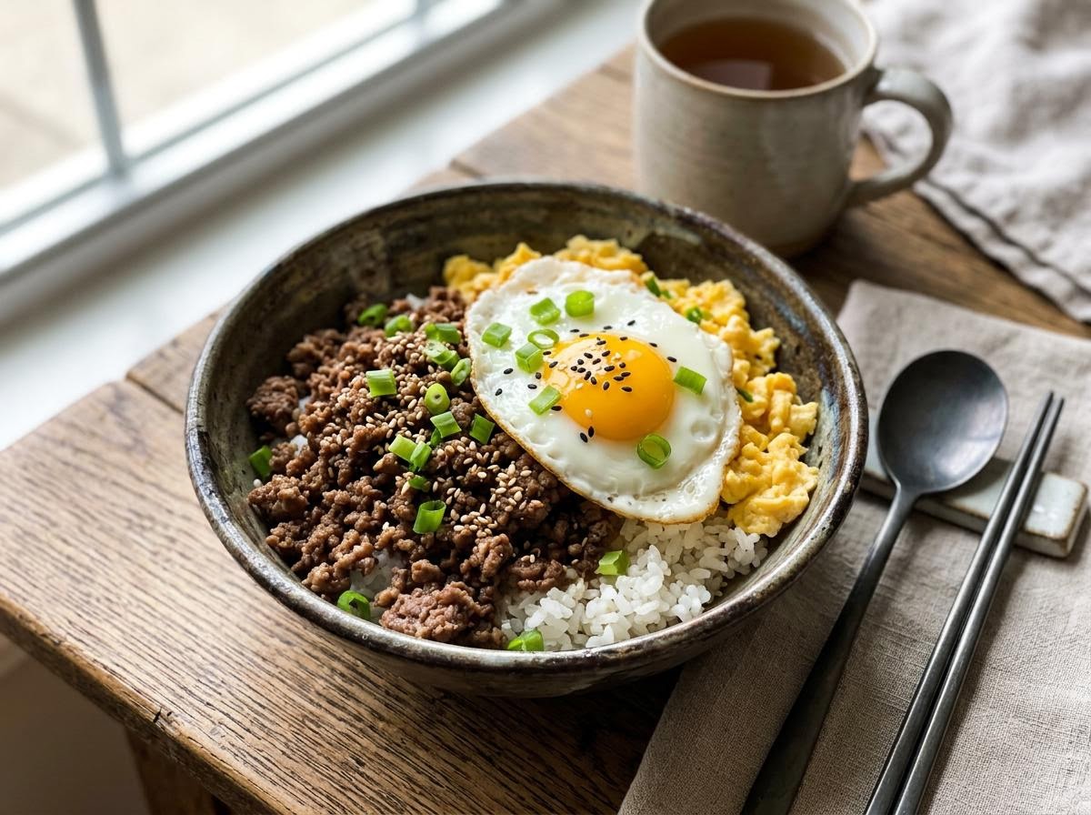 Korean Beef and Egg Bowl