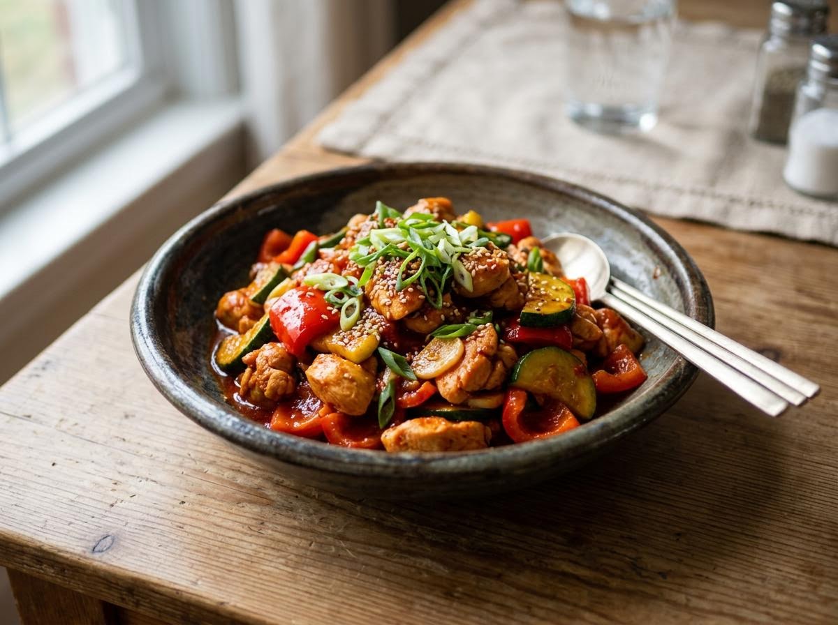 Korean Spicy Chicken Stir-Fry