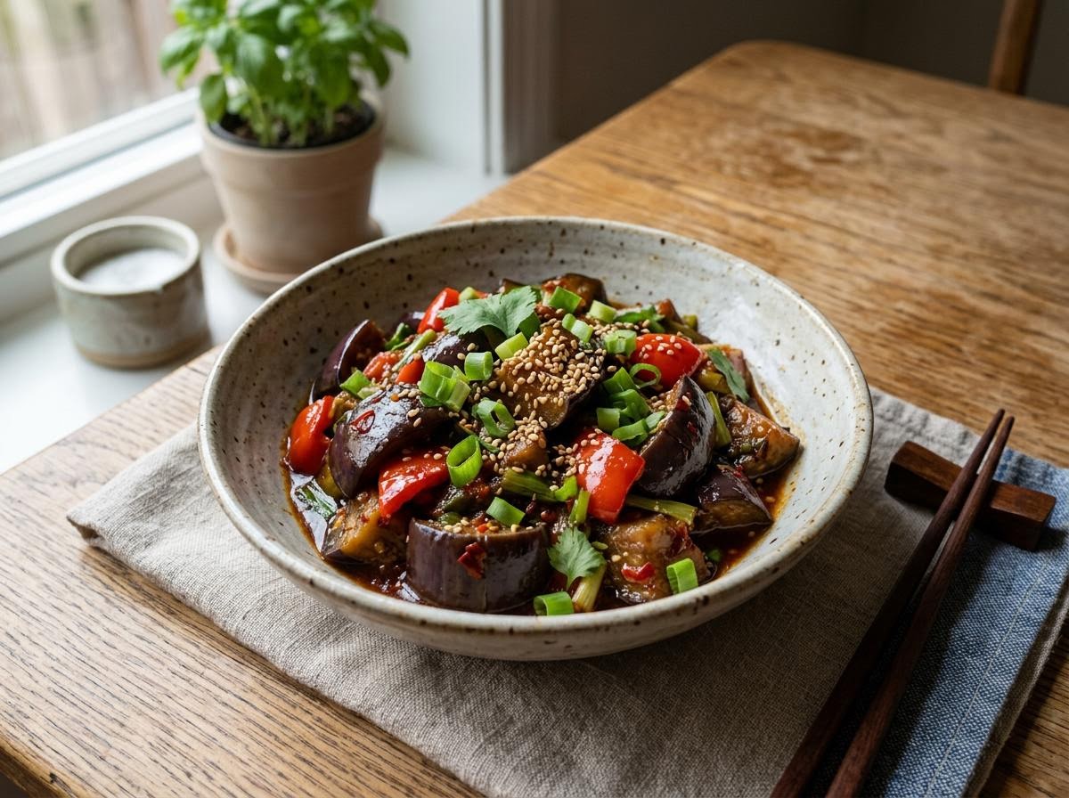 Microwave Thai Eggplant Stir-Fry