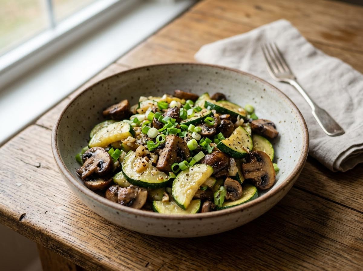 Sautéed Zucchini and Mushrooms