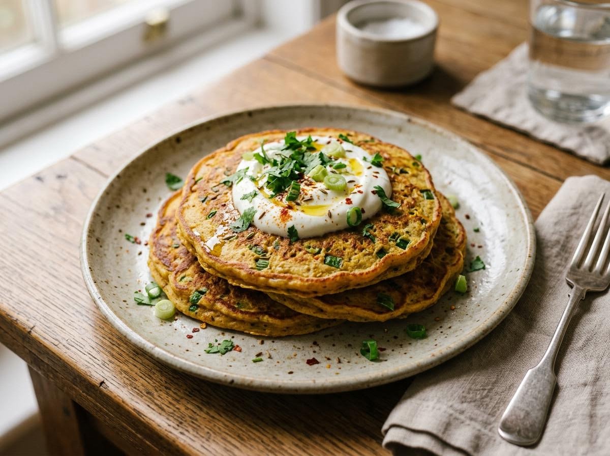 Savory Chickpea Flour Pancakes