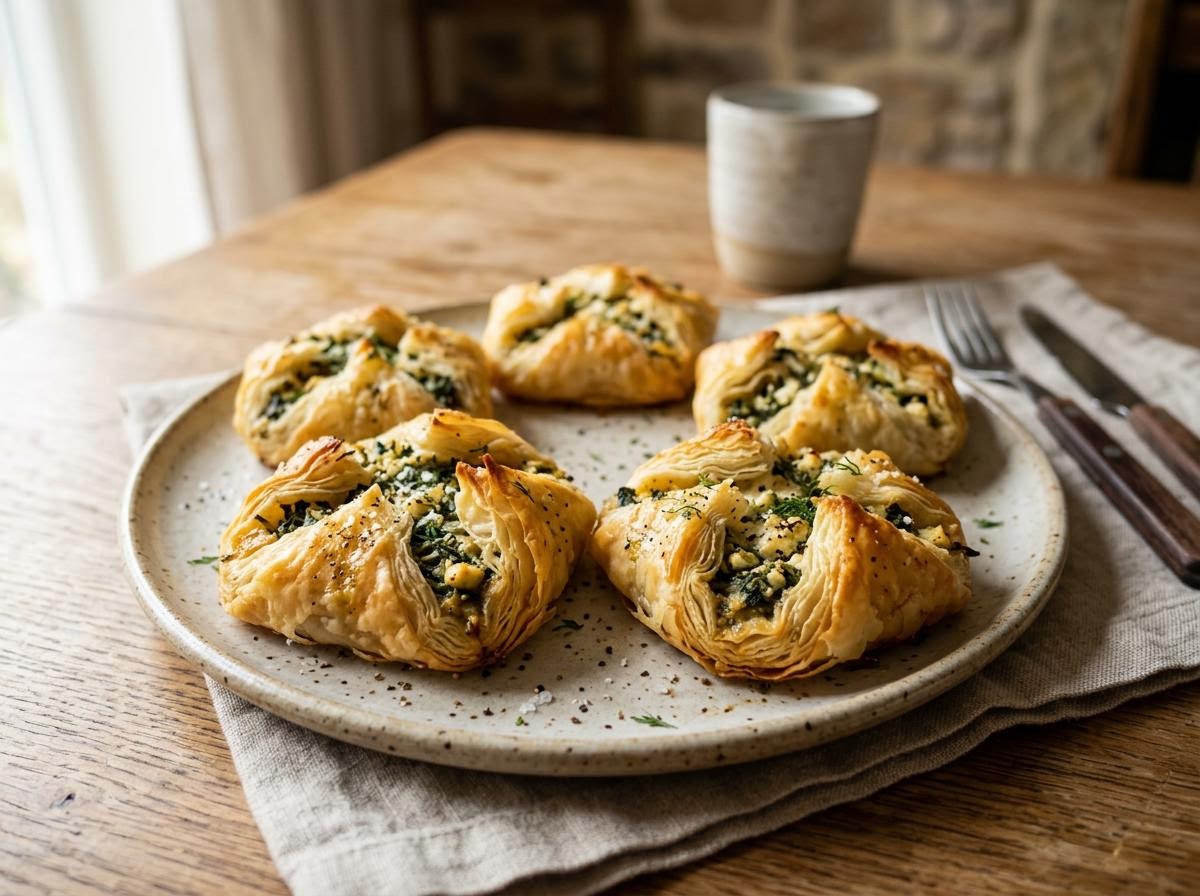 Baked Spinach and Feta Puffs