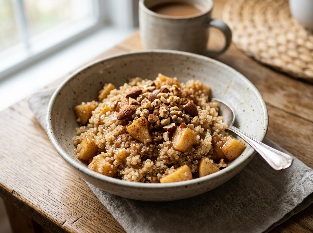 Microwave Apple Cinnamon Quinoa