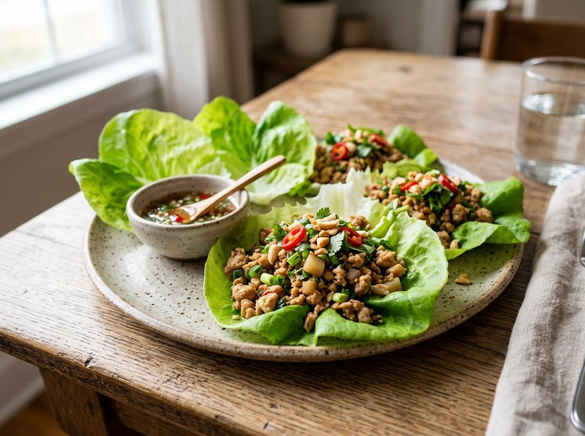 Thai Chicken Lettuce Wraps