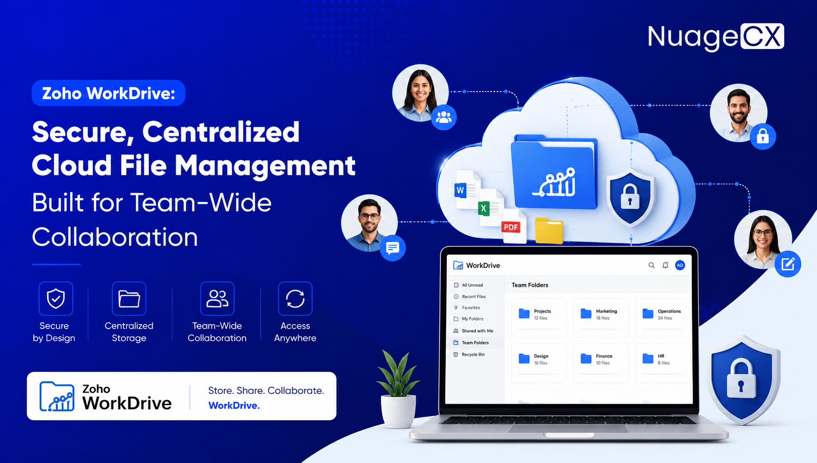 Zoho WorkDrive: Secure, Centralized Cloud File Management Built for Team-Wide Collaboration