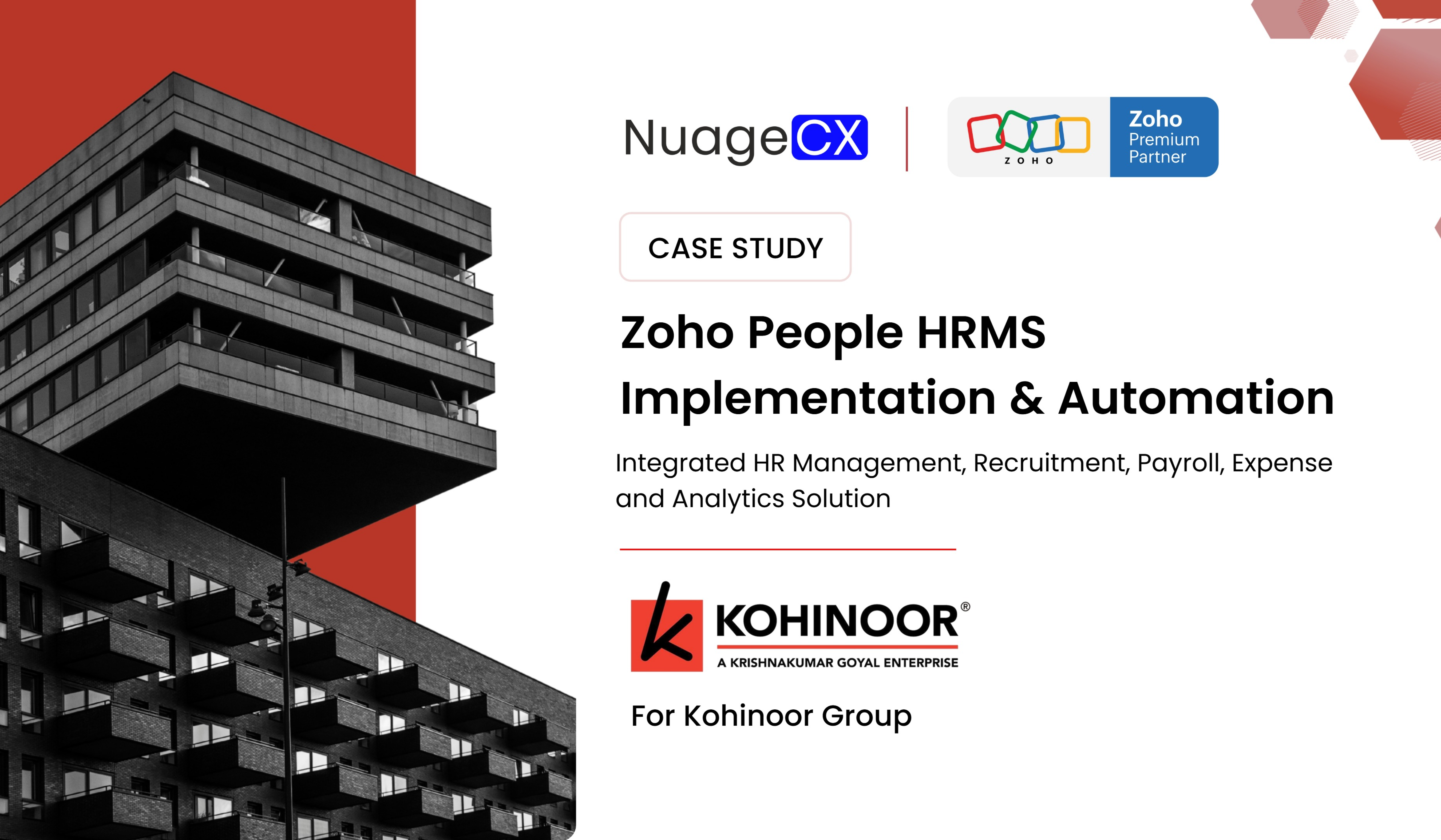 Zoho People HRMS Implementation for Kohinoor Group