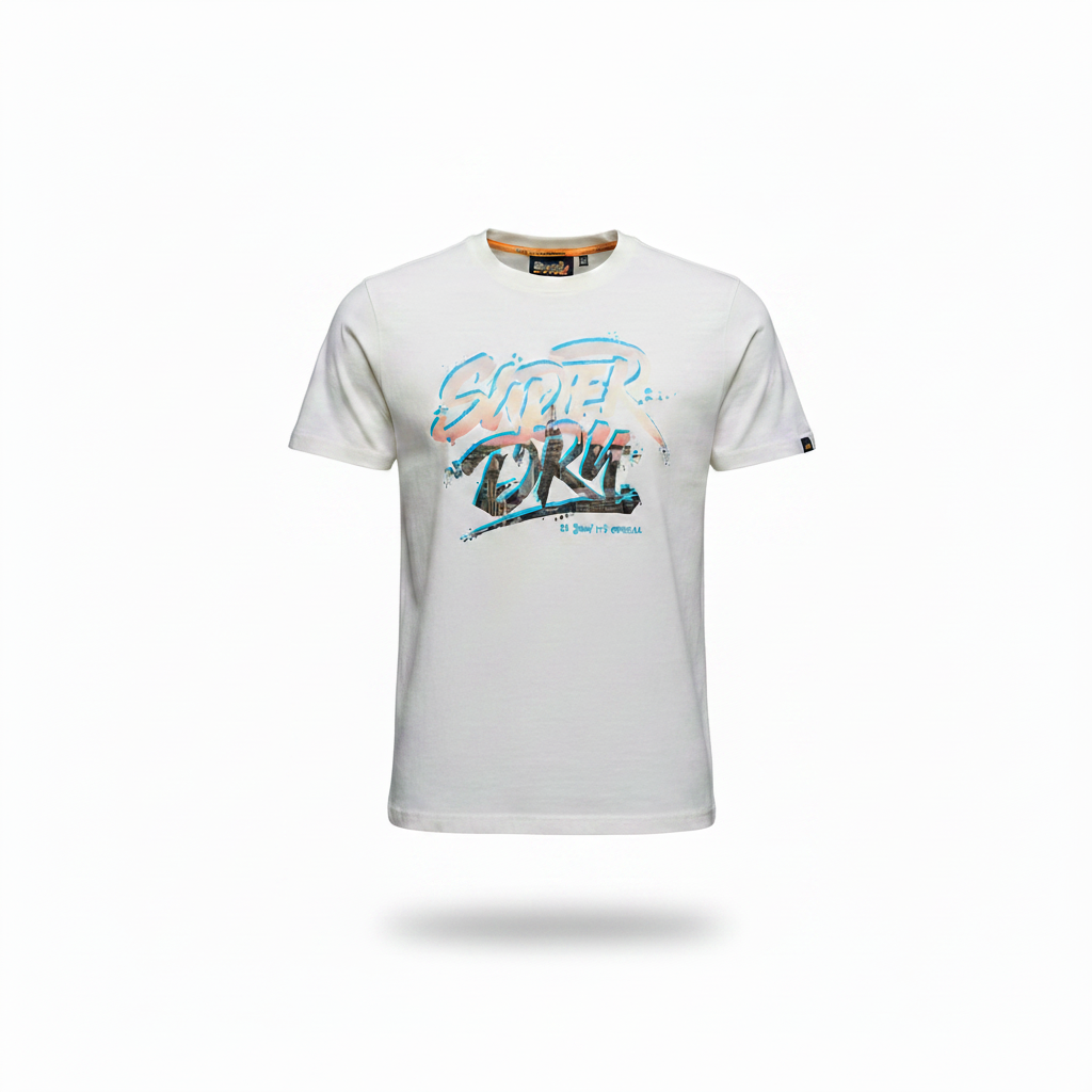 Camiseta blanca Superdry para hombre 5