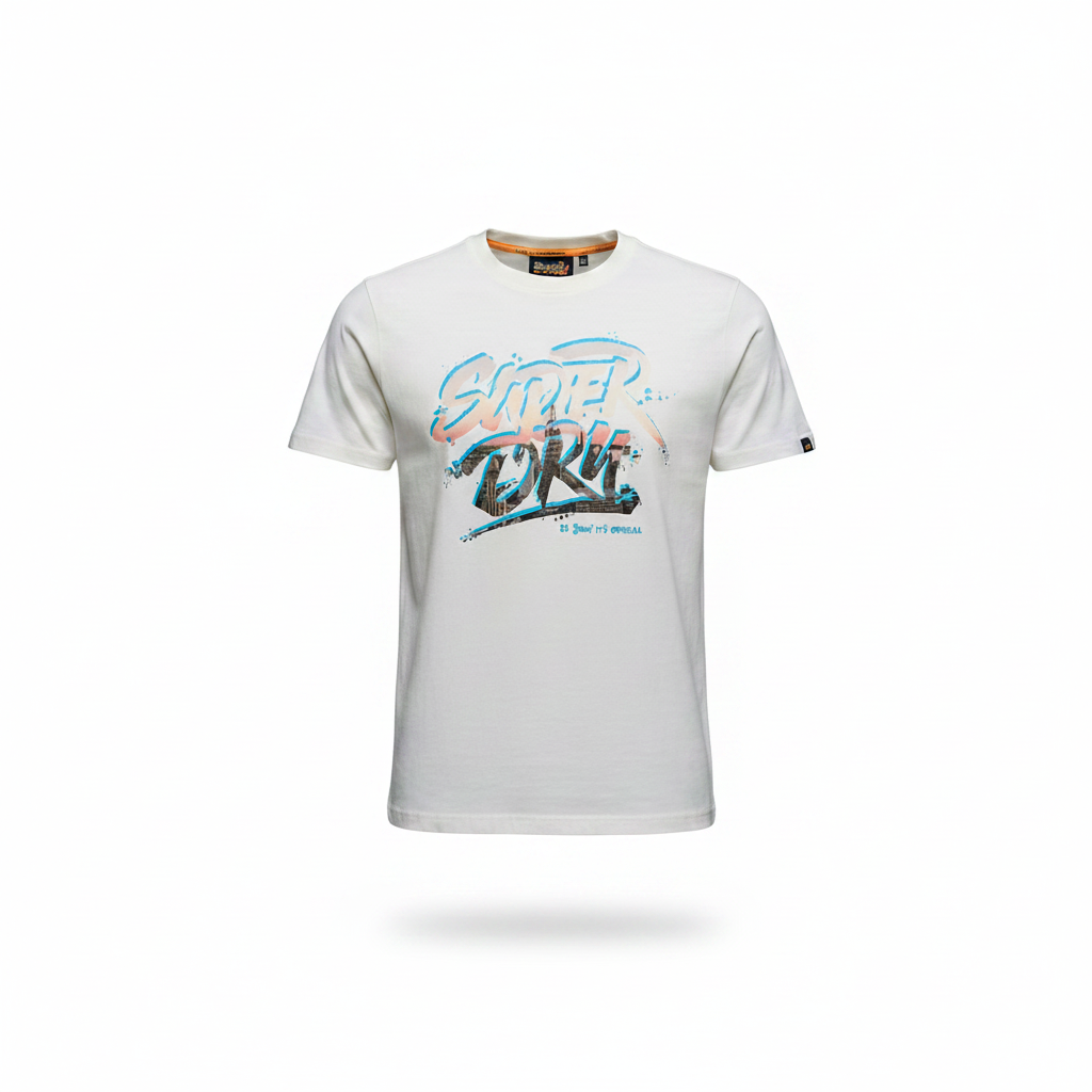 Camiseta blanca Superdry para hombre 1