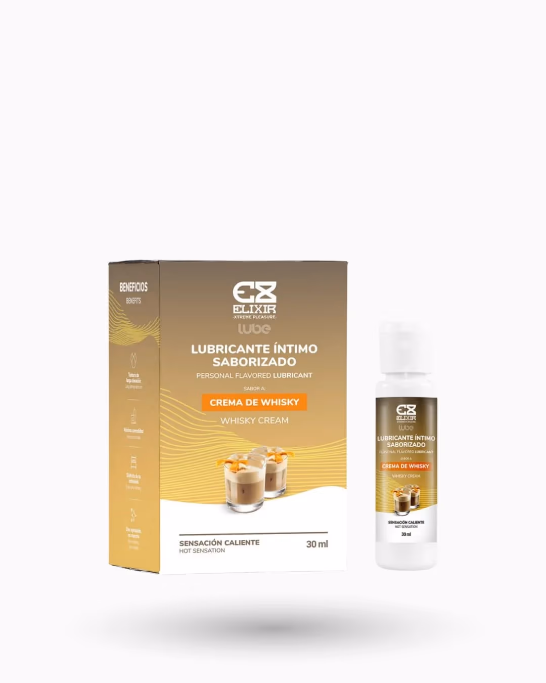 Lubricante Íntimo Sabor Crema de Whisky Elixir 30 ml 1
