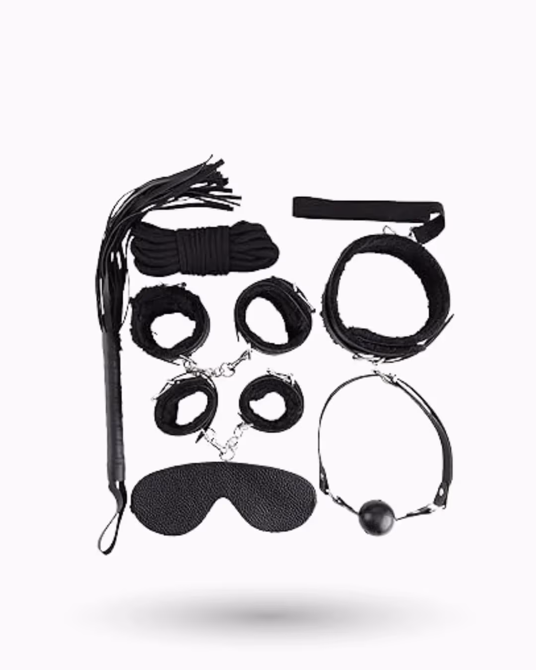 Kit BDSM 7-10 piezas negro 1