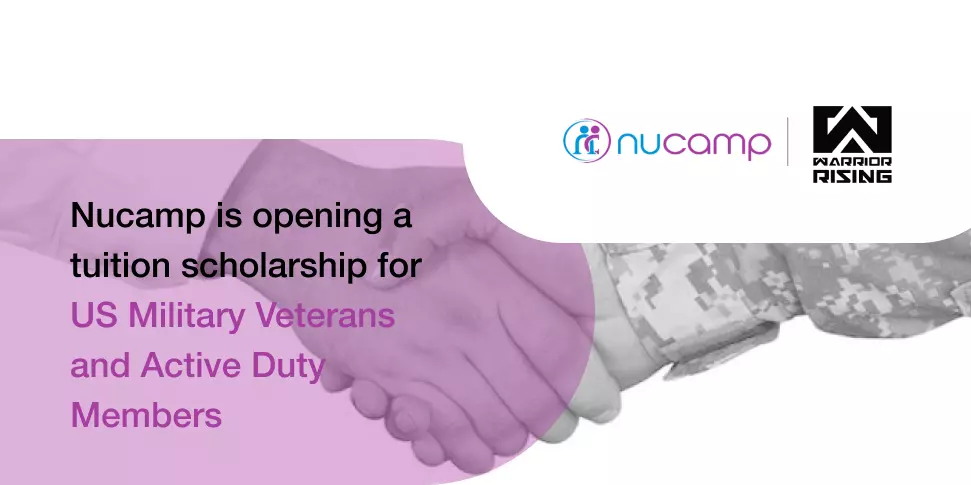 $50,000 coding bootcamp scholarship for Veterans in partnership with Warrior Rising | Nucamp