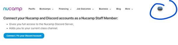 Check Nucamp Account