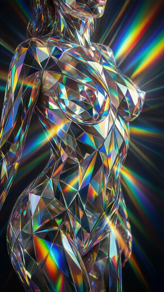 Prismatic Passions: Abstract Nude Art, Surreal Erotic Abstracts & Geometric Porn Fantasies | NudieLab