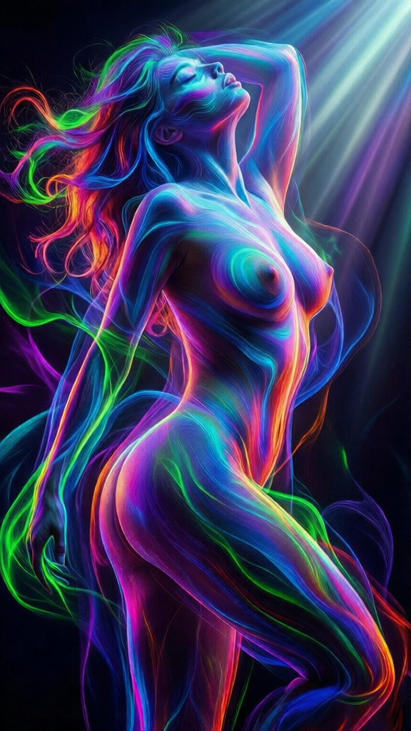 Abstract Art Spectral Strokes: AI Erotic Nudes & Surreal Porn Fantasies | NudieLab